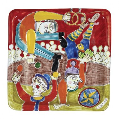 Piatto Quadrato 24x24 DS 41 Circo Piatto Quadrato 24x24 DS 41 Circo
